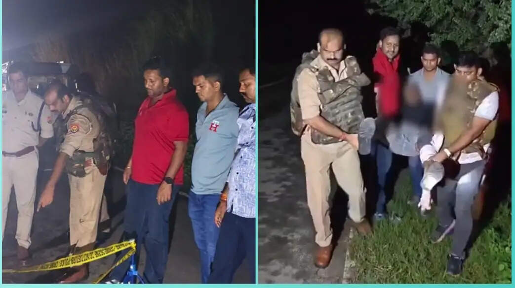 पुलिस मुठभेड़ में एक घायल सहित तीन बदमाश गिरफ्तार