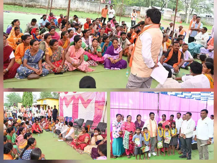 सांसद का बस्तर विधानसभा प्रवास, जन चौपाल में ग्रामीणों की समस्याओं का किया समाधान
