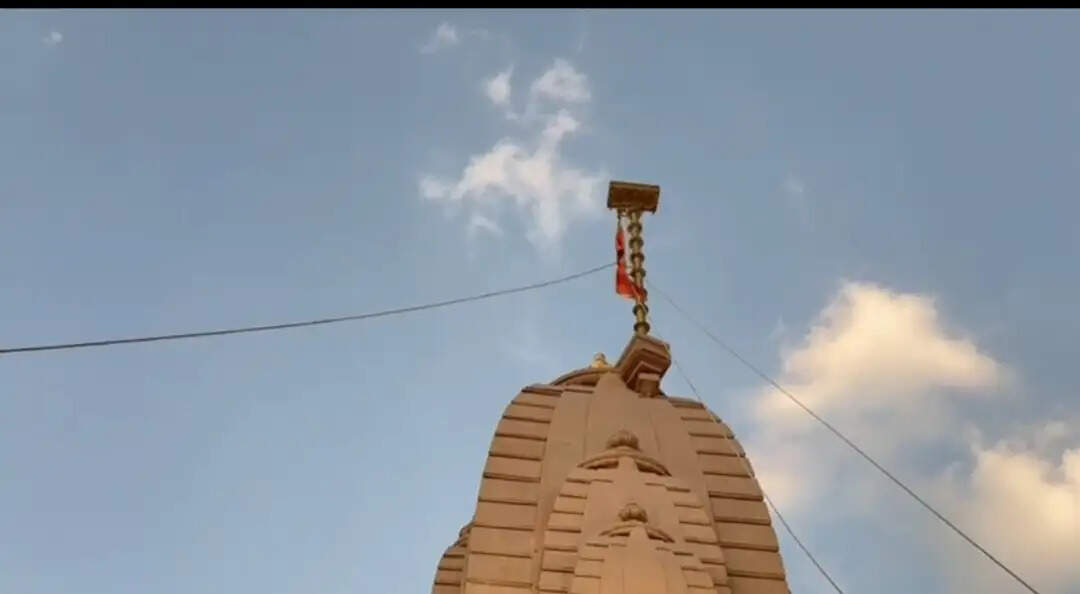 राम जन्मभूमि परिसर :&nbsp;शेषावतार मंदिर के शिखर पर संतों ने किया ध्वजारोहण