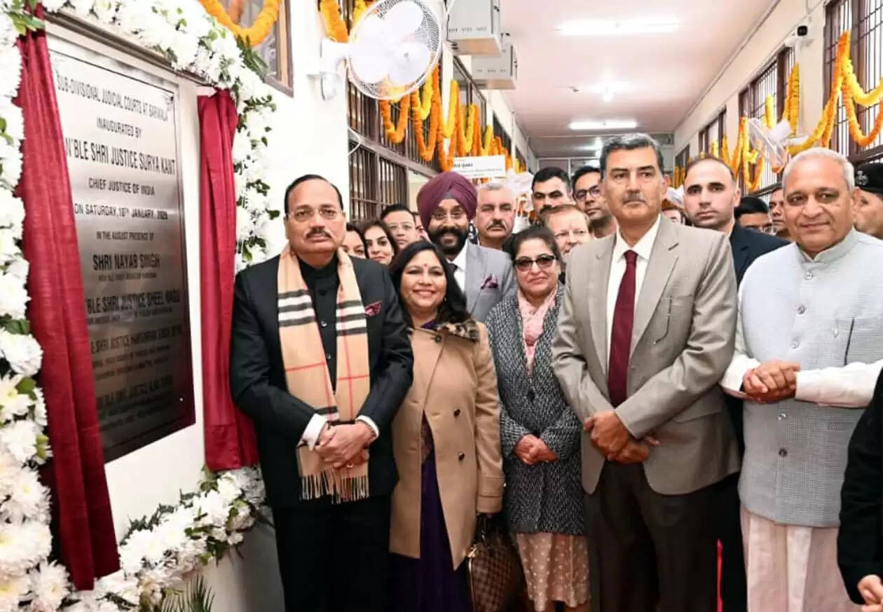 हिसार : जनता को जल्द न्याय के लिए नजदीक स्थापित की जा रही अदालतें : सीजेआई सूर्यकांत