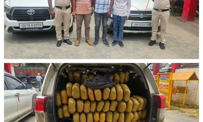 ऑपरेशन आघात : रायगढ़ पुलिस को मिली बड़ी सफलता, 3 सौ किलो गांजा के साथ तीन तस्कर गिरफ्तार