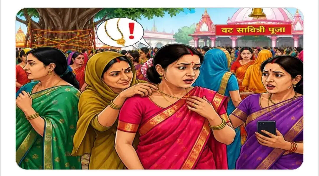 वट सावित्री पूजा में महिला चोर गैंग का आतंक चेन, मंगलसूत्र और मोबाइल लेकर फरार