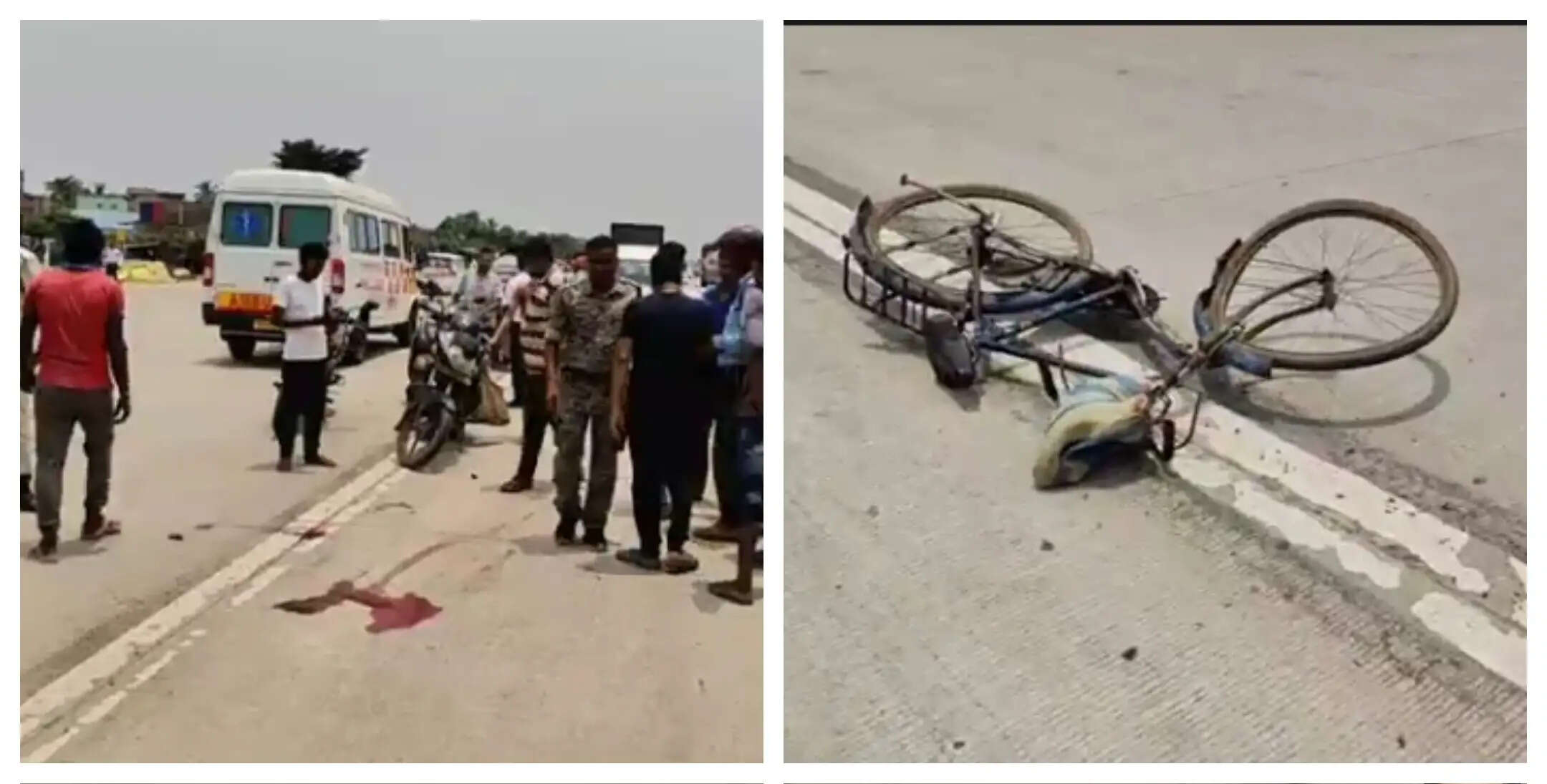 बेलदा सड़क हादसे में बुजुर्ग की मौत