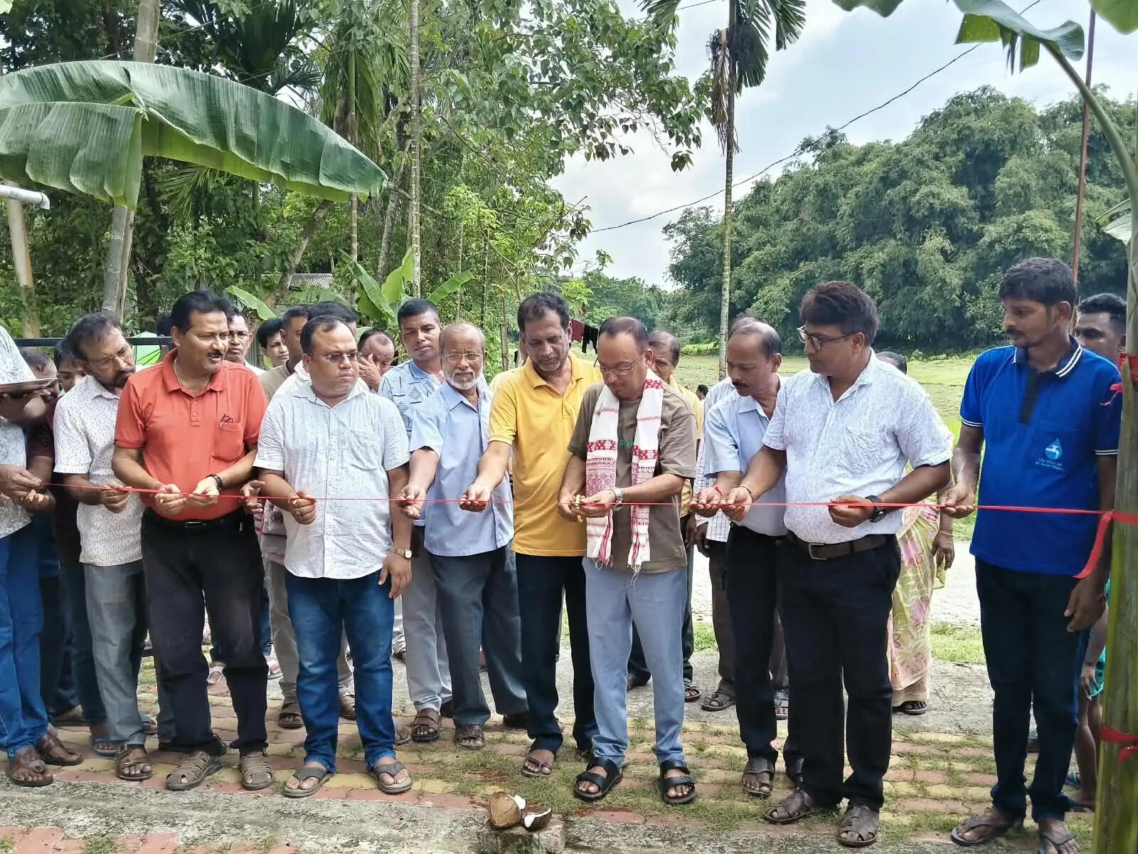 पोचागढ़ रामकृष्णपारा में पाइपलाइन से पेयजल आपूर्ति योजना का उद्घाटन