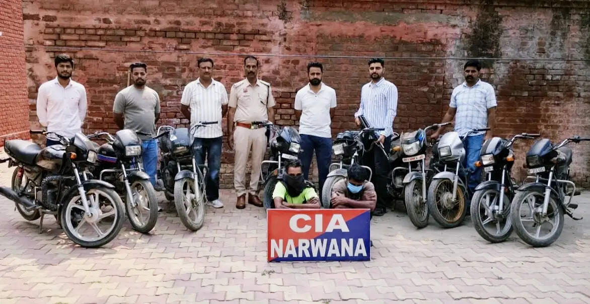 जींद : मोटरसाइकिल चोर गिरोह के दो सदस्य गिरफ्तार