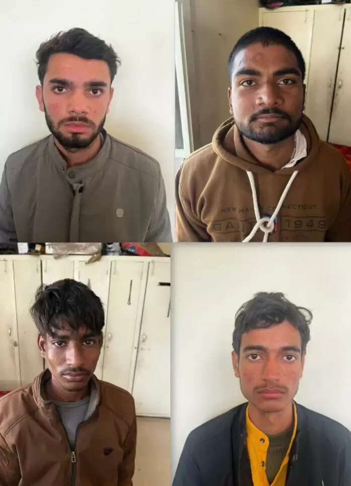 फरीदाबाद : ट्रैफिक चालान के नाम पर लाखों की ठगी, चार गिरफ्तार