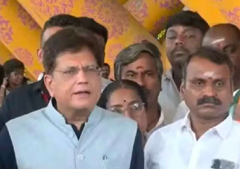 तमिलनाडु भाजपा प्रभारी और केंद्रीयमंत्री पीयूष गोयल चेन्नई पहुंचे