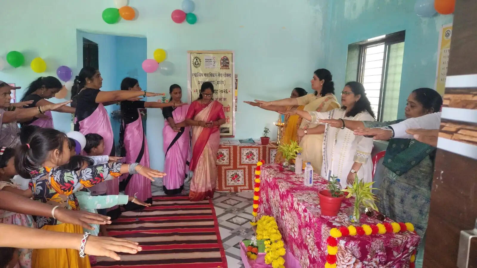ठाणे जिला के गावों में पोषण मुहिम शुरू, शेवगा के पौधे लगाए