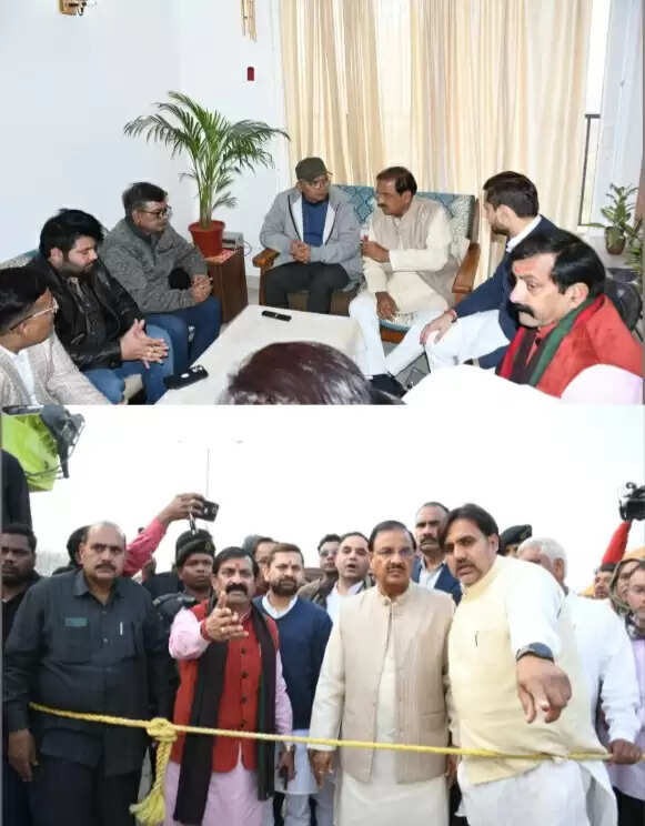 सांसद महेश शर्मा मृतक सॉफ्टवेयर इंजीनियर के परिजनों से मिले