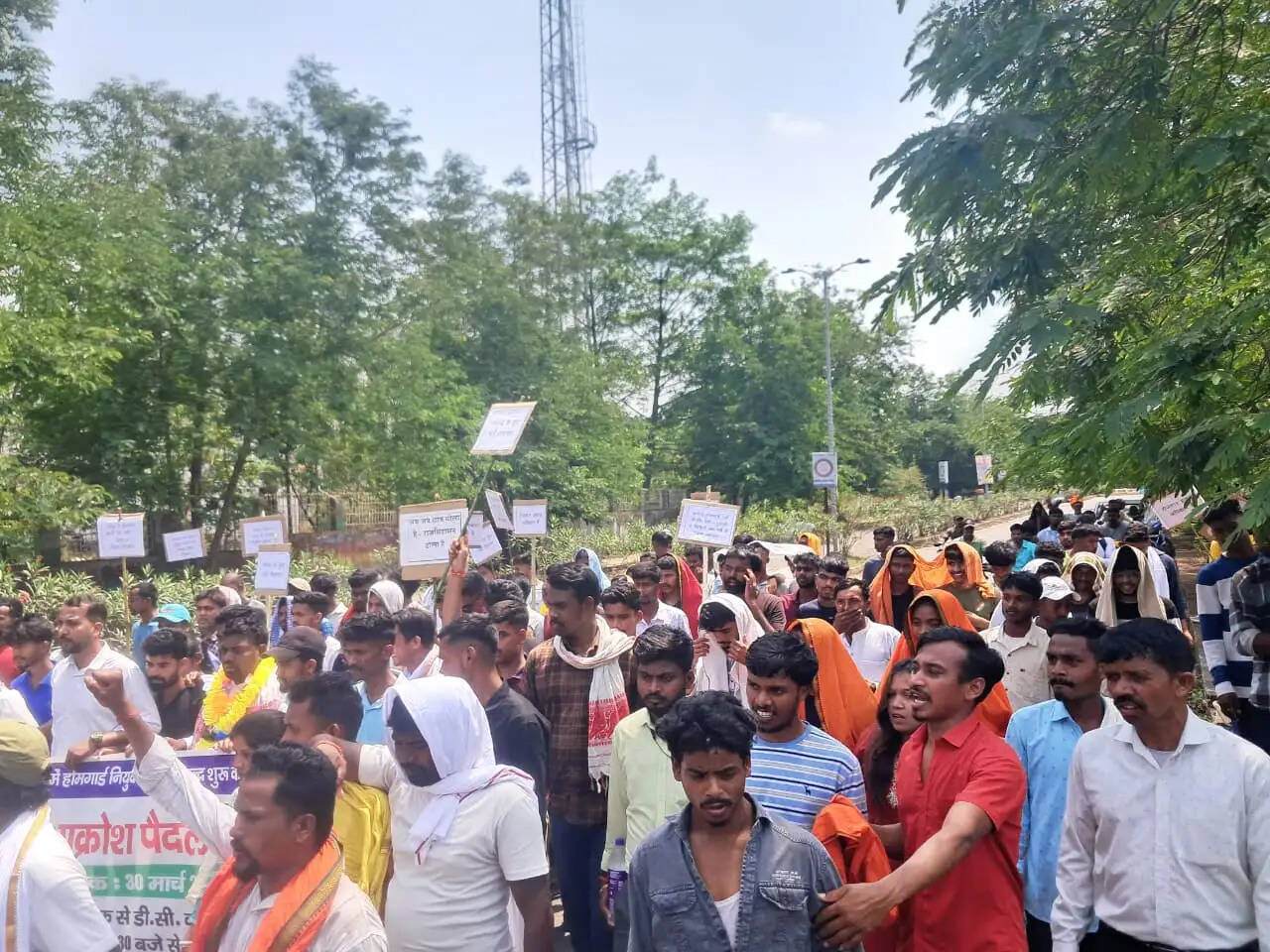 होमगार्ड बहाली में देरी पर अभ्यर्थियों ने निकाला आक्रोश मार्च