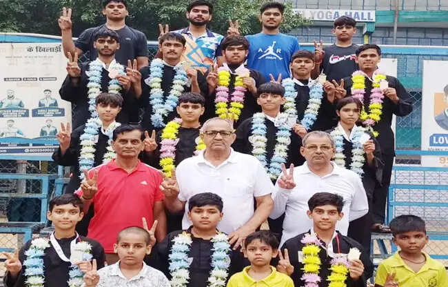 सोनीपत:राष्ट्रीय पेंचक सिलाट के 11 पदक विजेताओं काे किया सम्मानित