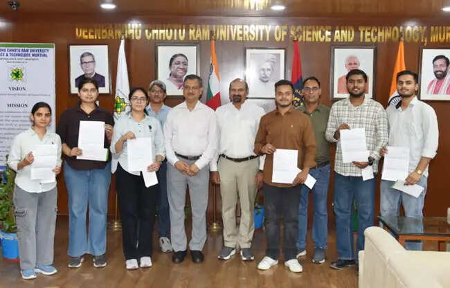 डीसीआरयूएसटी के छह विद्यार्थियों का प्रतिष्ठित कंपनी में चयन