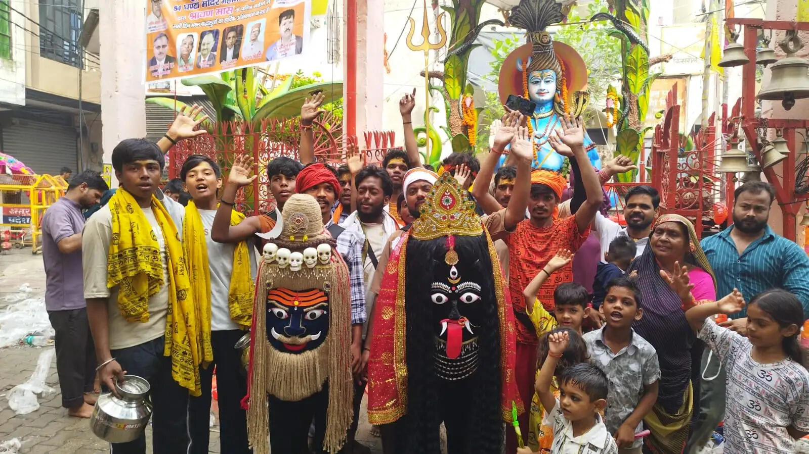 मुरादाबाद में डेढ़ लाख से अधिक कांवड़ियों ने जलाभिषेक कर पूरा किया संकल्प