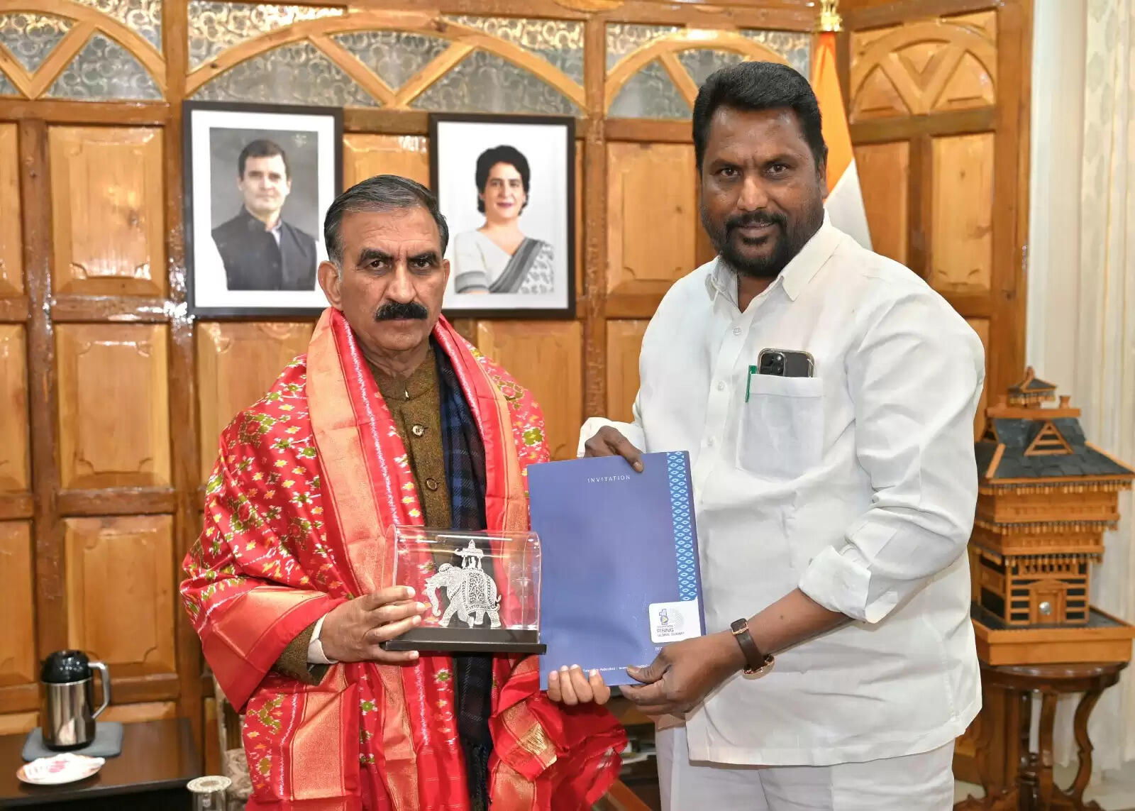 तेलंगाना के मंत्री ने सीएम सुक्खू को दिया राइजिंग ग्लोबल समिट का निमंत्रण