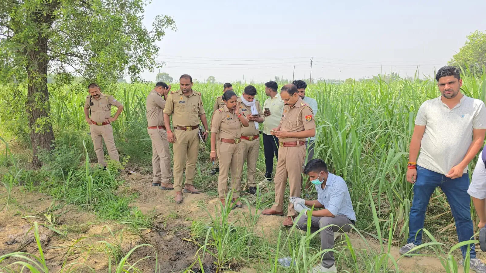 गन्ने के खेत में मिला युवक का शव