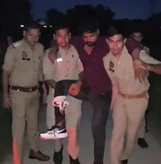 मुठभेड़ में ईनामिया सहित दो लुटेरे घायल