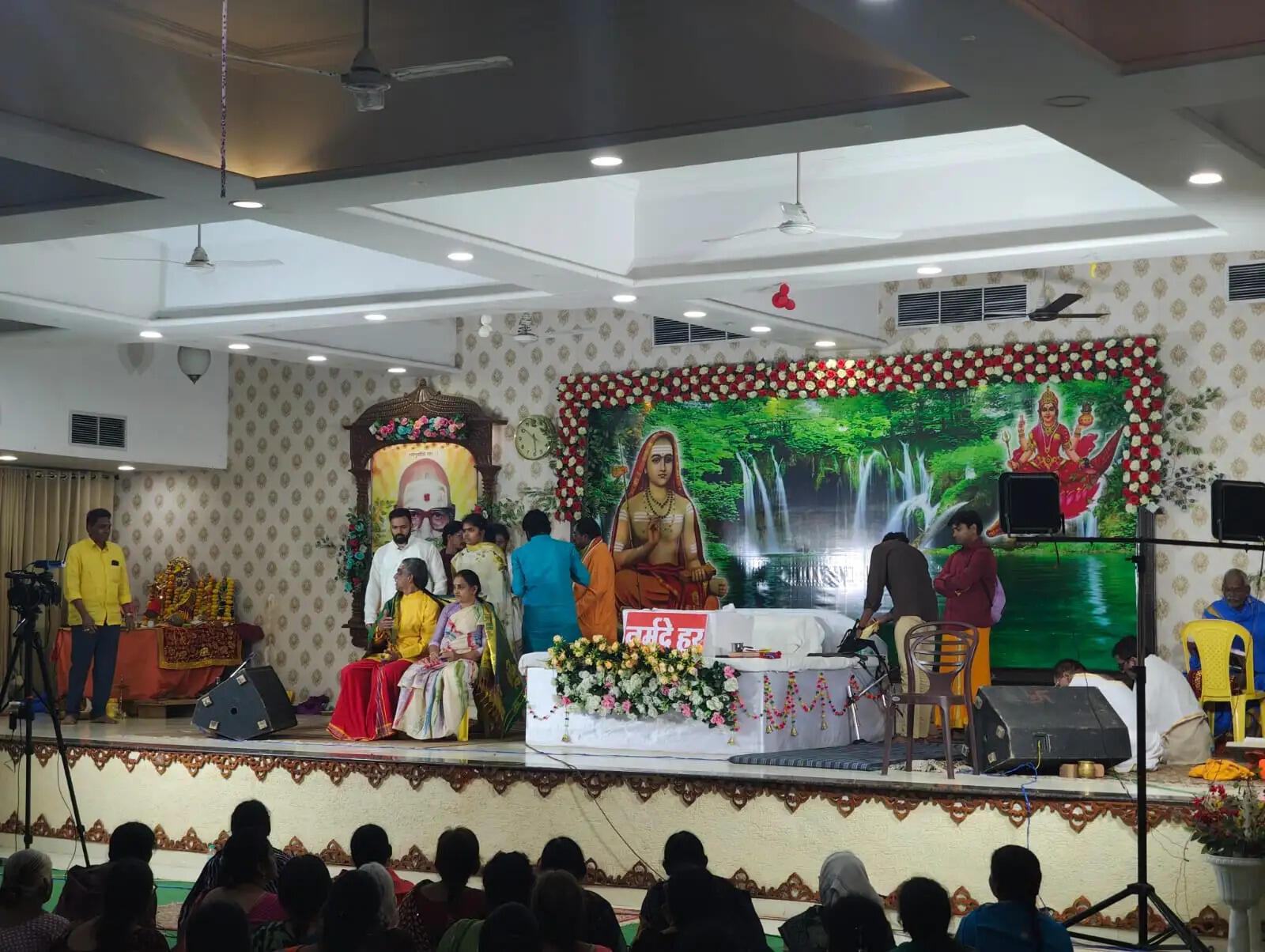 अनूपपुर: तेलुगू भाषा में मां नर्मदा महात्म की दिव्य सप्तदिवसीय कथा का हुआ समापन