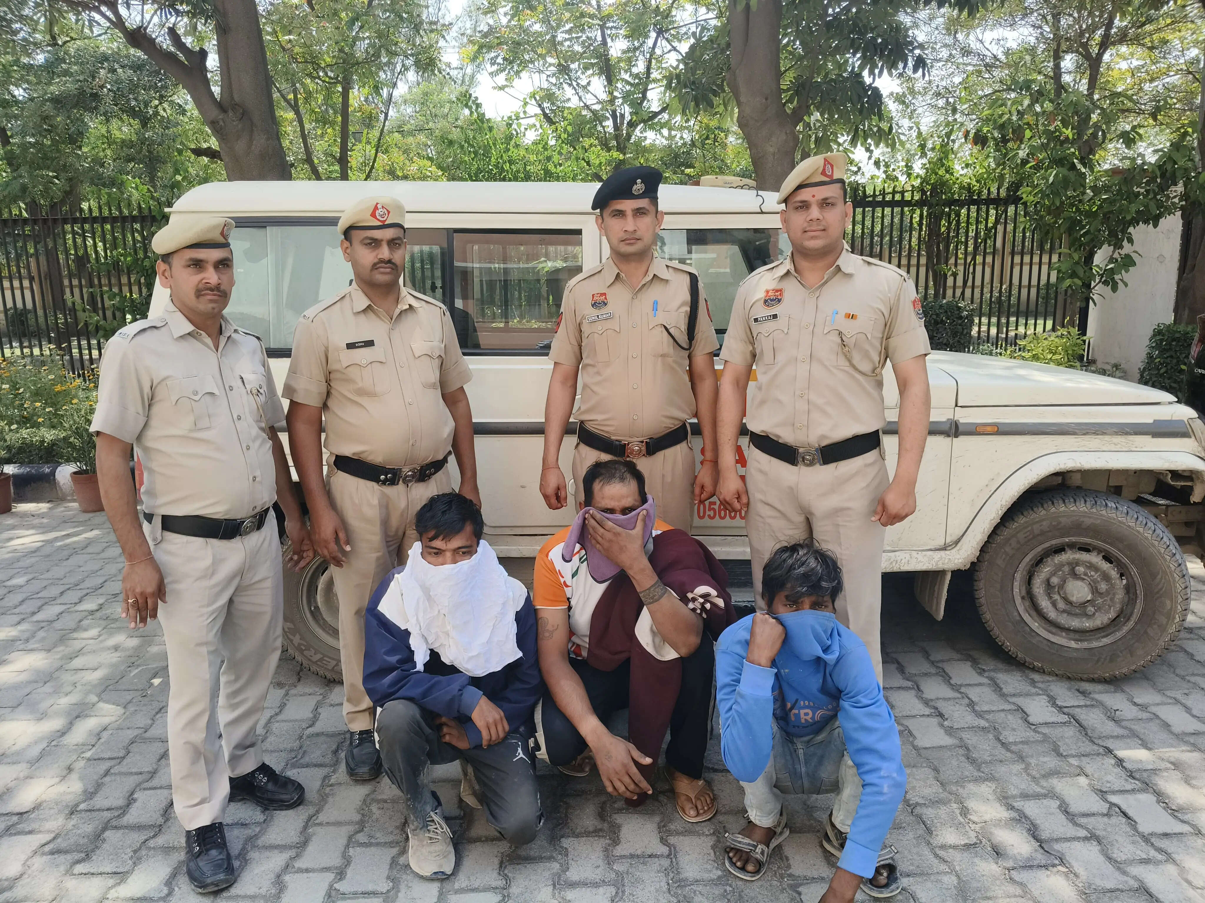 पानीपत: निर्माणाधीन साइट से लोहा व बिजली की तारें चोरी करने के तीन आरोपी गिरफ्तार