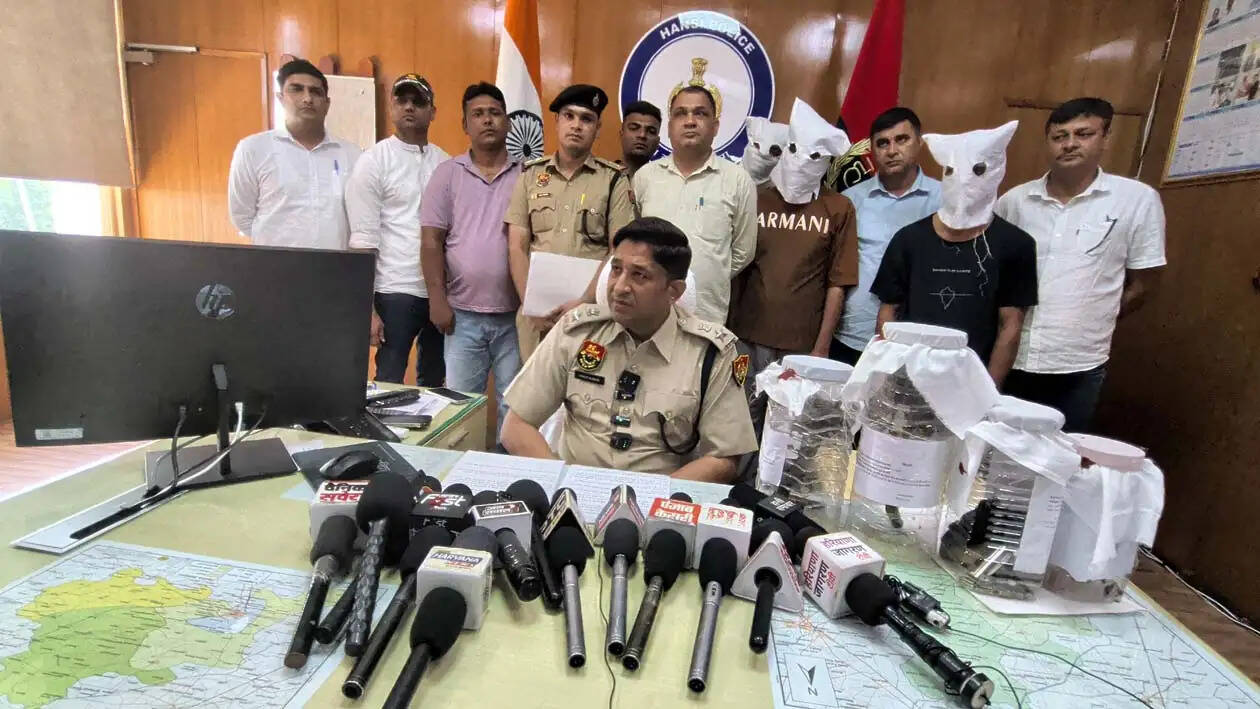 हांसी में गैंग बनाने की तैयारी में जुटे चार बदमाश हथियारों समेत गिरफ्तार, सप्लायर भी दबोचा