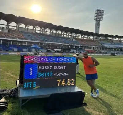 सुमित अंतिल ने रचा इतिहास, 74.82 मीटर भाला फेंककर बनाया नया विश्व रिकॉर्ड
