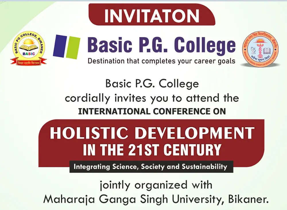 बेसिक कॉलेज की मेजबानी में बीकानेर बनेगा वैश्विक चिंतन का केंद्र, 29 को अंतर्राष्ट्रीय कॉन्फ्रेंस