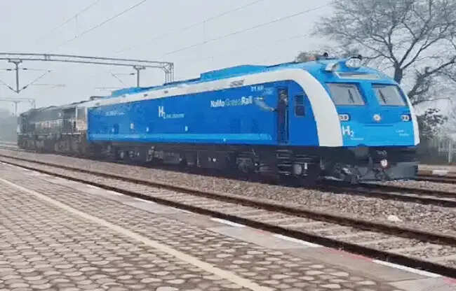 सोनीपत:  जींद से सोनीपत पहली हाइड्रोजन रेल परीक्षण शुरू