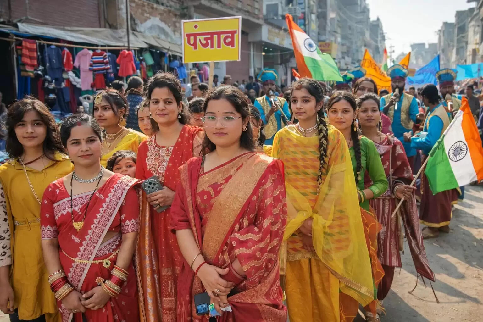 धूमधाम से निकाली गई एक भारत श्रेष्ठ भारत यात्रा