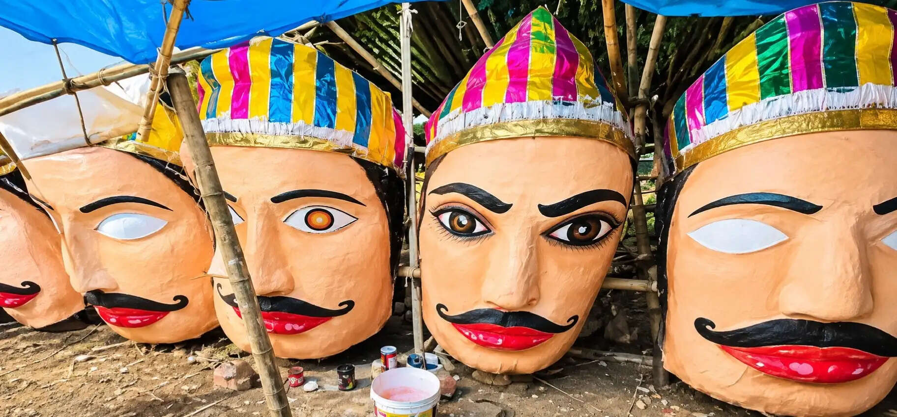 एकलव्य खेल मैदान में होगा दशहरा उत्सव, 45 फीट के रावण का होगा दहन