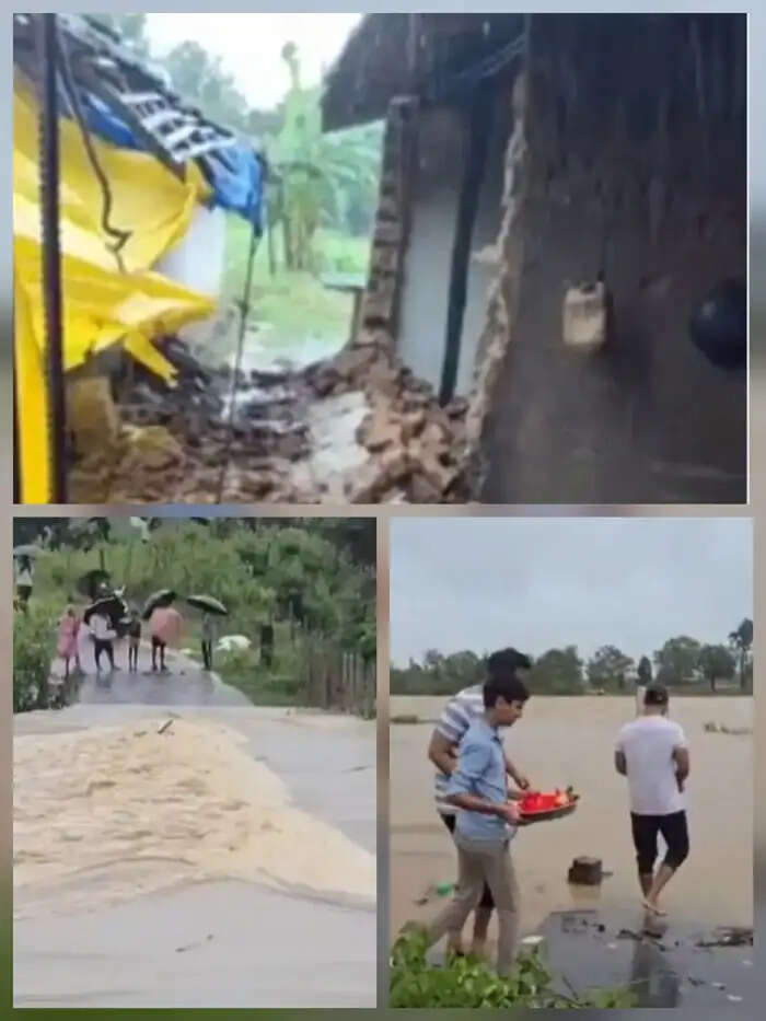 लगातार बारिश से कोंडागांव में जनजीवन अस्त-व्यस्त, कई मार्ग बंद, कच्चा मकान ढहा