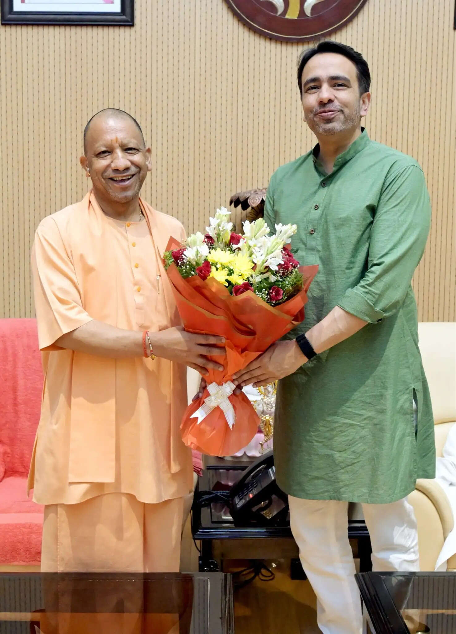 मुख्यमंत्री योगी आदित्यनाथ से रालोद के राष्ट्रीय अध्यक्ष जयंत चौधरी ने की शिष्टाचार भेंट