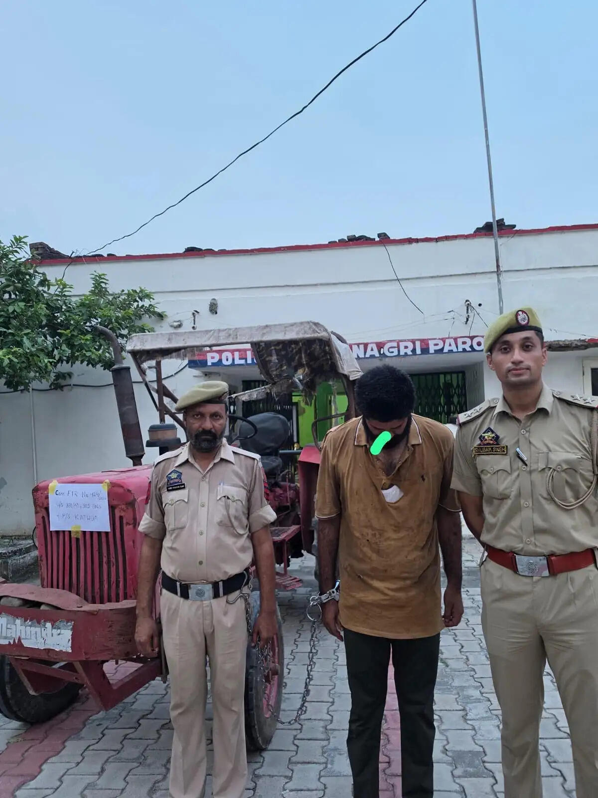चोरी हुआ चार लाख का ट्रैक्टर बरामद, एक आरोपी गिरफ्तार