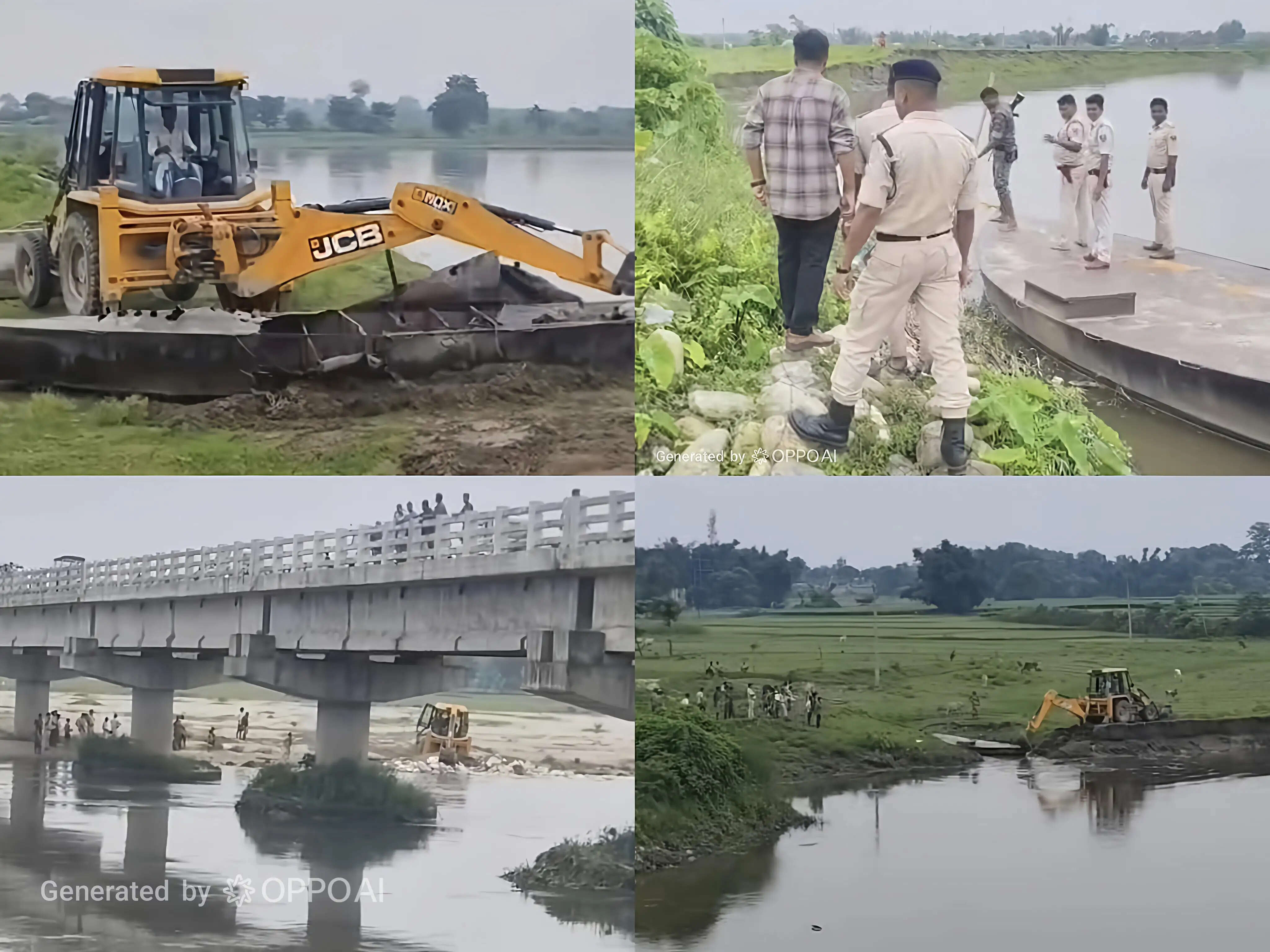 सातमेरी डोक नदी घाट पर अवैध बालू खनन के खिलाफ बड़ी कार्रवाई, एक दर्जन से अधिक नावें ध्वस्त