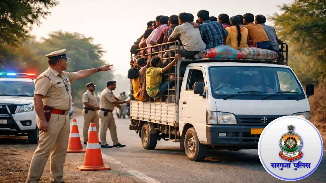 अंबिकापुर : मालवाहक वाहनों पर इंसानों का सफर पड़ेगा भारी, सख्त कार्रवाई के निर्देश