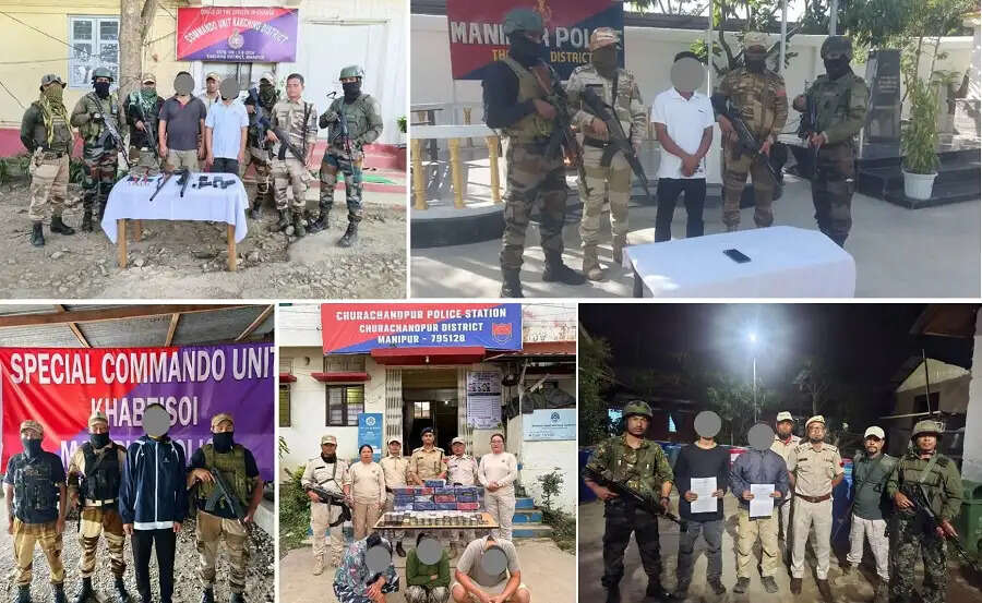 मणिपुर में सुरक्षा बलों की बड़ी कार्रवाई, उग्रवादी तथा मादक पदार्थों के तस्कर गिरफ्तार