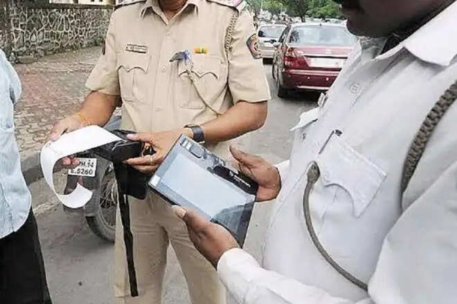 नियमों का उल्लंघन करने में 250 वाहनों के चालान