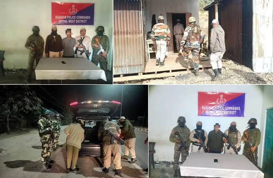 मणिपुर में दो उग्रवादी गिरफ्तार, 104 नाके लगाए गए