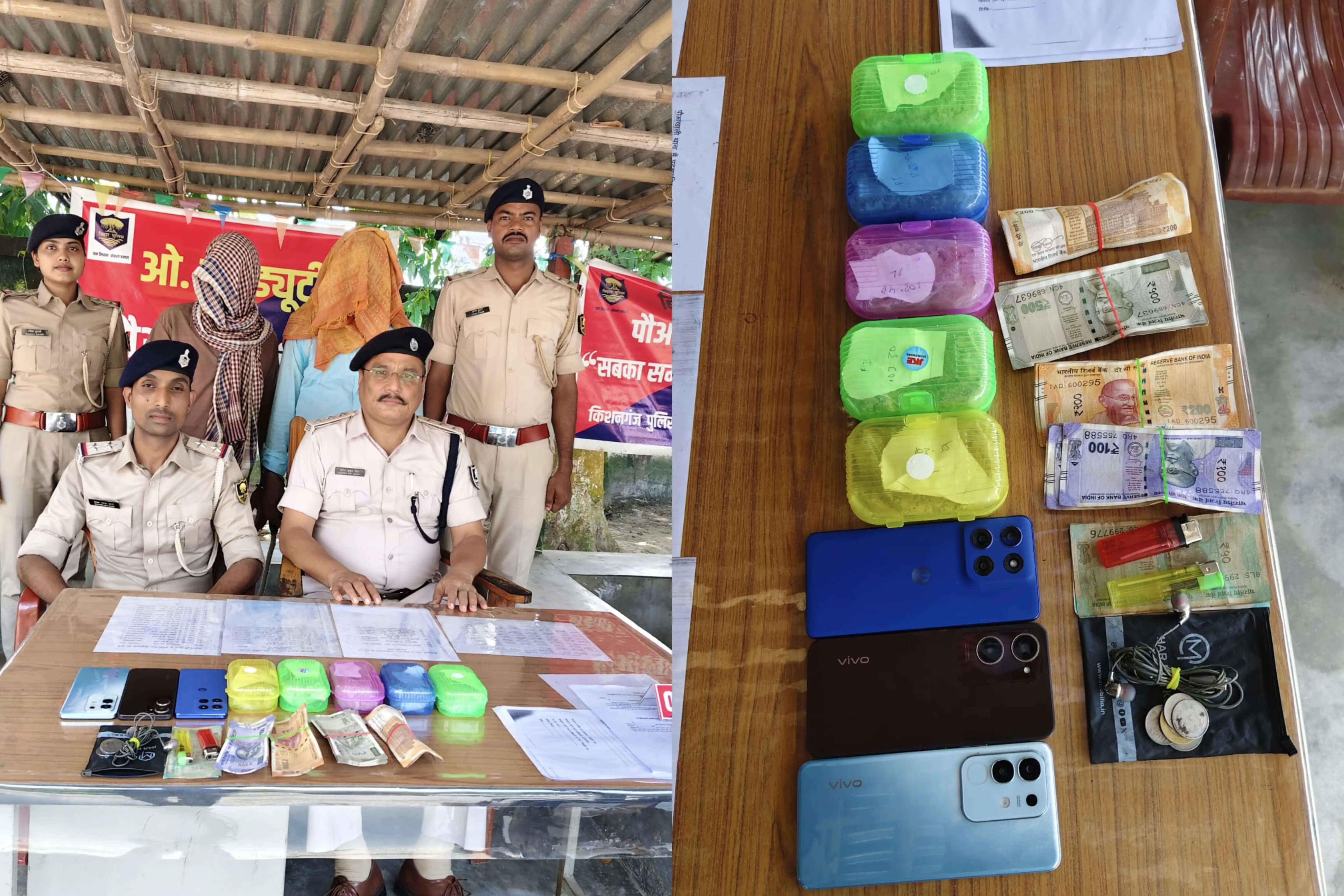 पौआखाली पुलिस ने 516.81 ग्राम स्मैक के साथ दो तस्कर को किया गिरफ्तार
