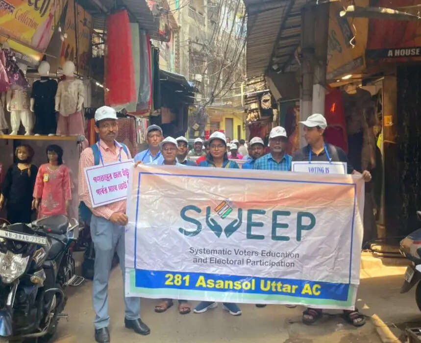 आसनसोल बाजार इलाके में मतदाता जागरूकता कार्यक्रम आयोजित