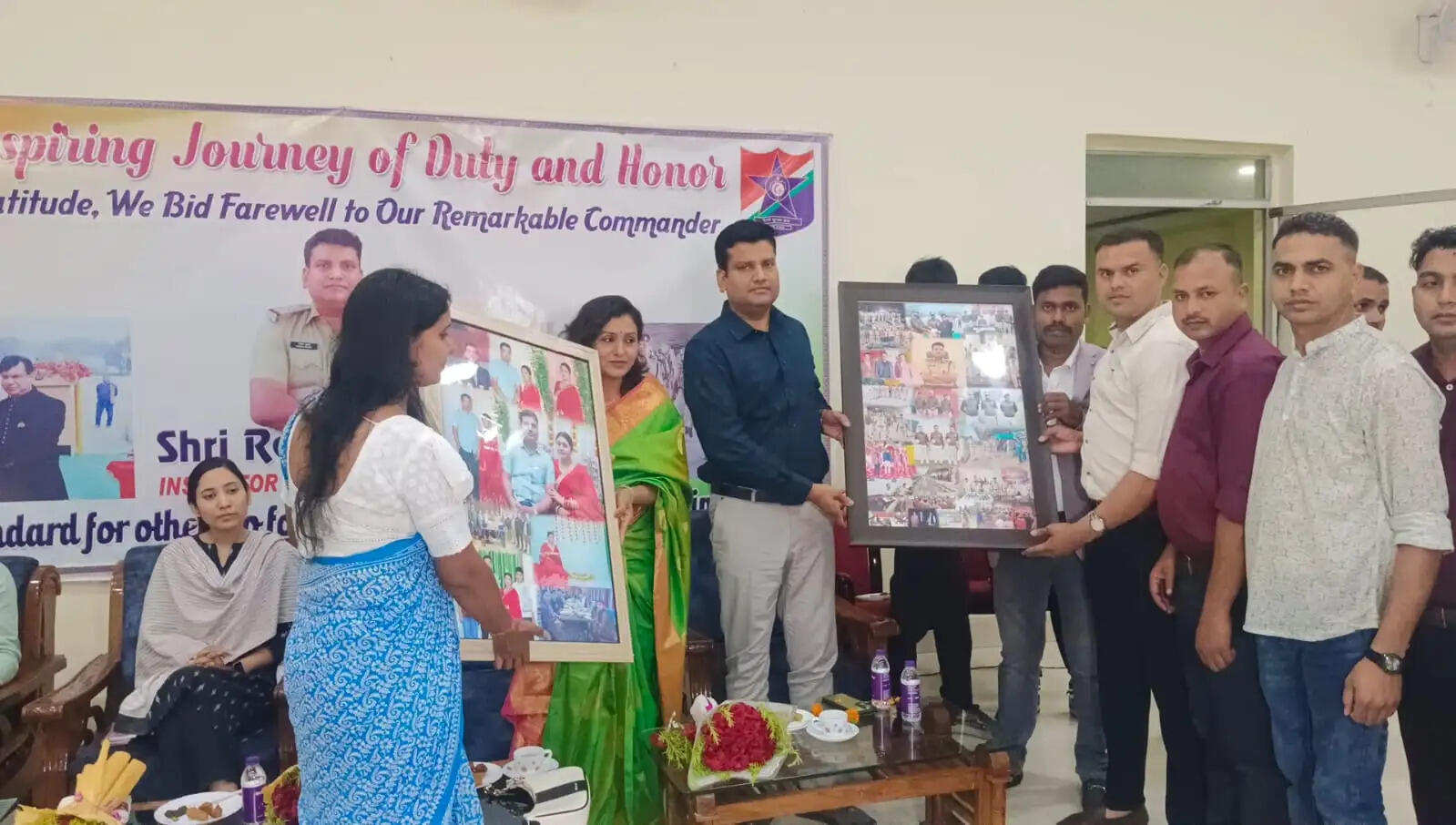 आरपीएफ इंस्पेक्टर को तबादले के उपरांत भावभीनी विदाई