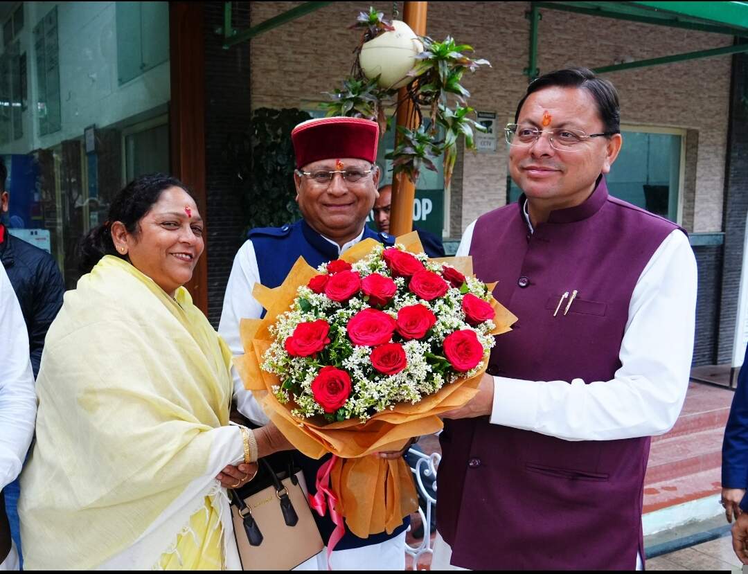 नवनियुक्त मंत्रियों ने मुख्यमंत्री धामी से की शिष्टाचार भेंट