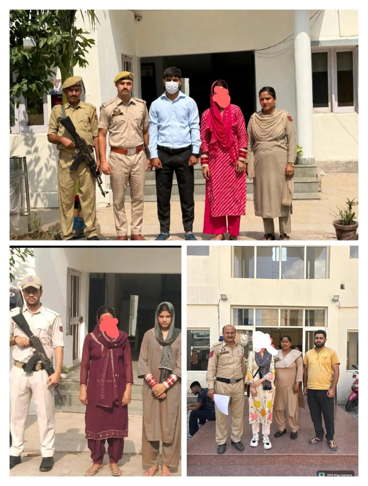 बिलावर पुलिस ने 4 लापता महिलाओं को परिवार से मिलाया