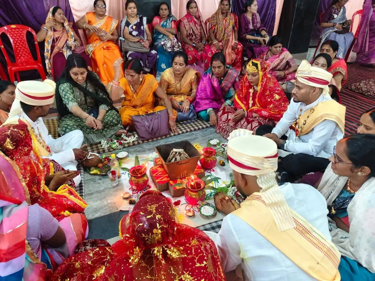 सामूहिक विवाह समारोह में 11 जोड़े बंधे परिणय सूत्र में