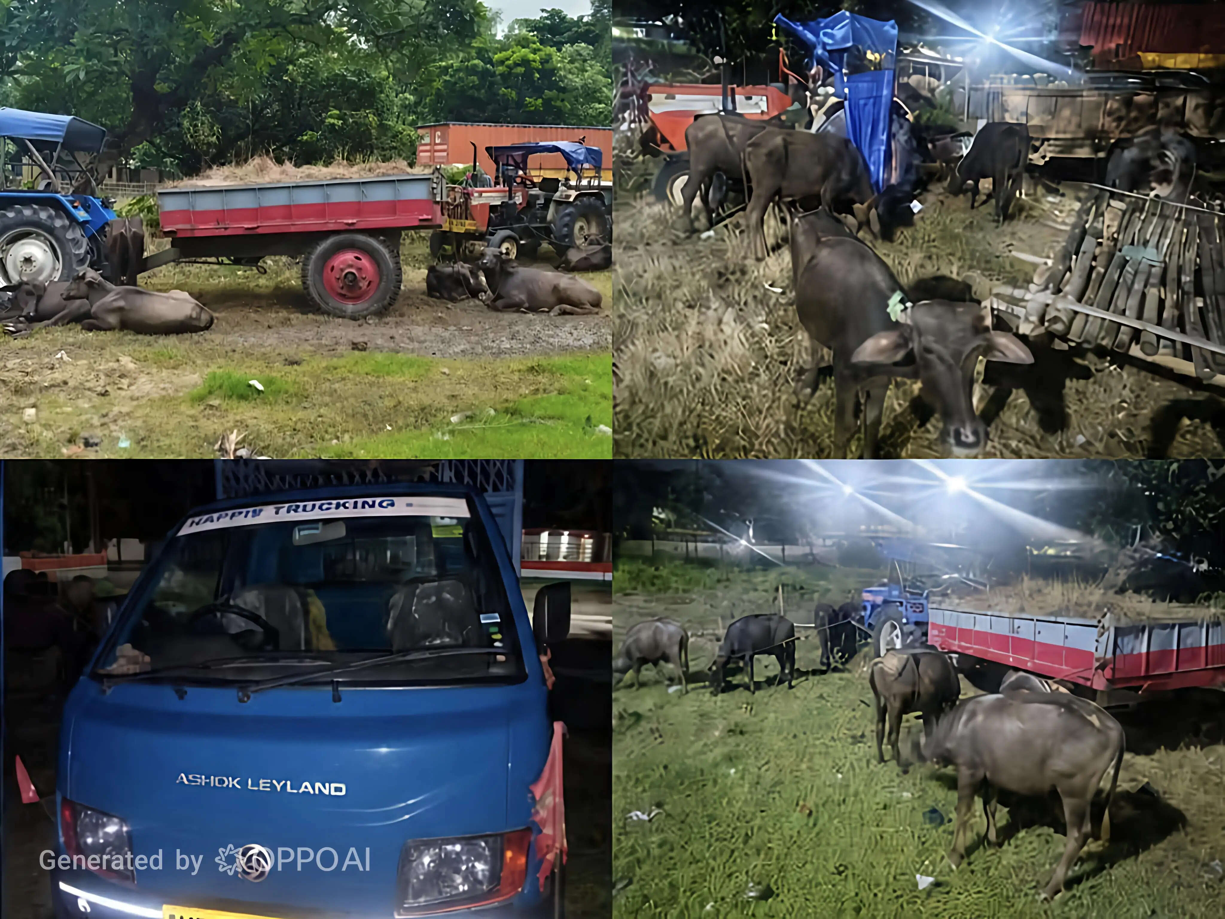 ठाकुरगंज में 10 भैंसों से लदी पिकअप जब्त, चालक गिरफ्तार, पश्चिम बंगाल तस्करी की आशंका