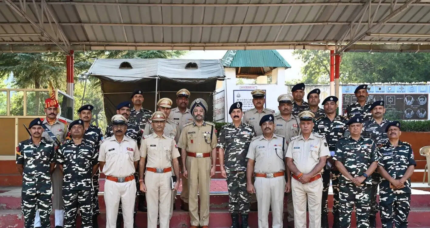 हिमाचल में राजस्थान के 472 रिक्रूट कांस्टेबलों के प्रशिक्षण का एडीजीपी ने लिया जायजा
