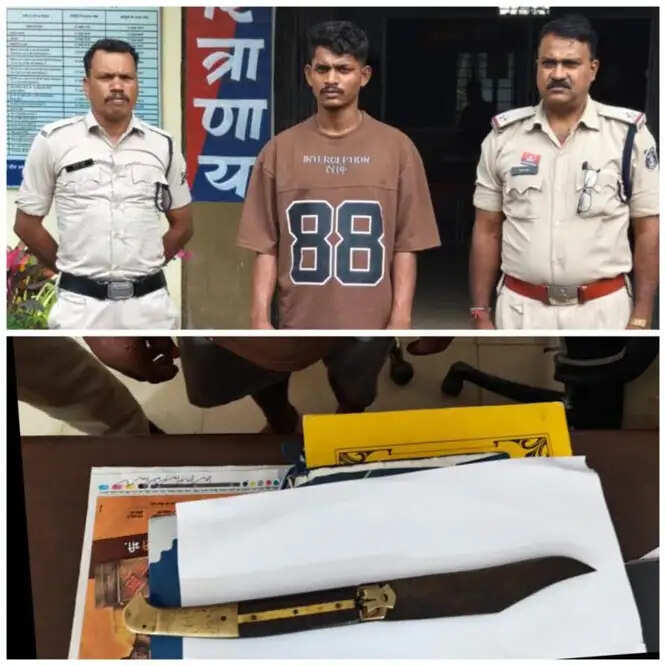बटनदार चाकू लहराकर दहशत फैलाने वाला एक आरोपित गिरफ्तार