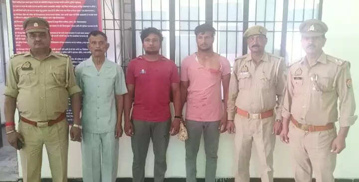 जमीन के विवाद में युवक की हत्या, आरोपित दाे पुत्राें संग गिरफ्तार