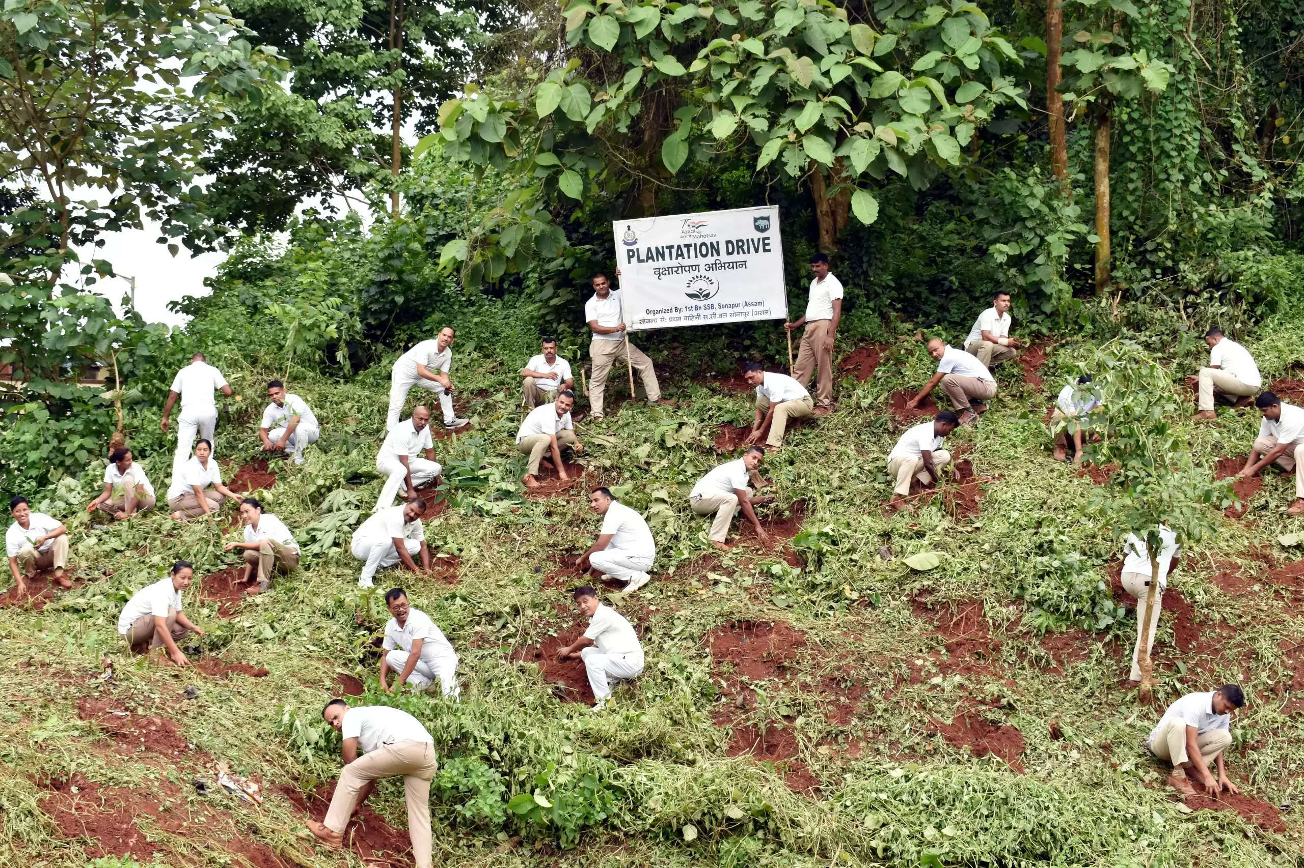 अमृत वृक्ष आंदोलन के तहत चला पौध रोपण अभियान चलाया