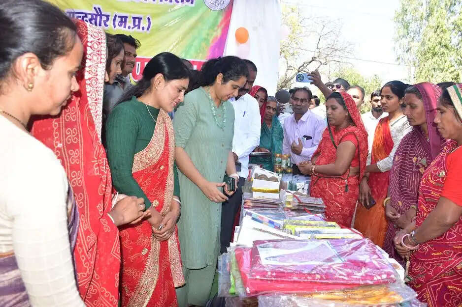 मंदसौरः कलेक्टर ने होली उत्पाद स्टॉल का किया शुभारंभ, स्व-सहायता समूहों के उत्पादों को मिलेगा प्रोत्साहन