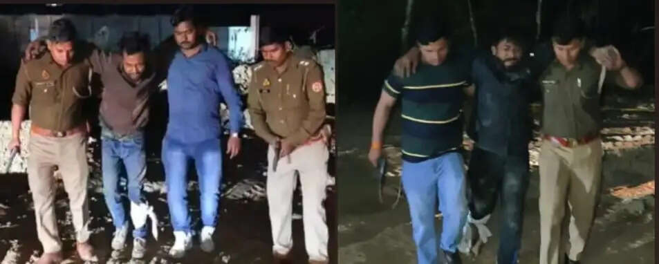 पुलिस मुठभेड़ में पांच गौकश गिरफ्तार, 2 के पैर में लगी गोली