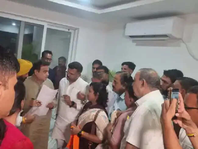 दिल्ली-मुंबई एक्सप्रेस-वे का निरीक्षण करते देर रात मप्र के मंदसौर पहुंचे नितिन गडकरी